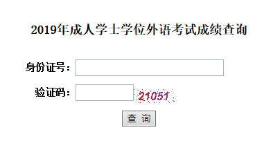 2019年湖北成人高考學(xué)位英語(yǔ)成績(jī)查詢(xún)通道
