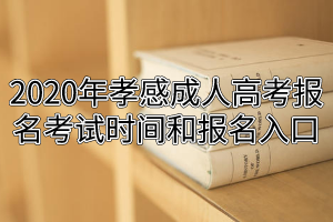 2020年孝感成人高考報(bào)名考試時(shí)間和報(bào)名入口