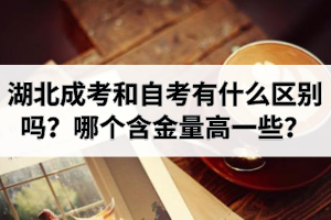 湖北成考和自考有什么區(qū)別嗎？哪個(gè)含金量高一些？