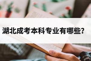湖北成考本科專業(yè)有哪些？