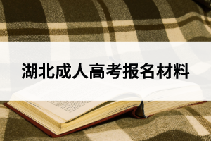 湖北成人高考報(bào)名材料