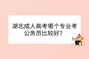 湖北成人高考哪個(gè)專業(yè)考公務(wù)員比較好？
