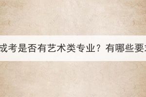 湖北成考是否有藝術(shù)類專業(yè)？有哪些要求？