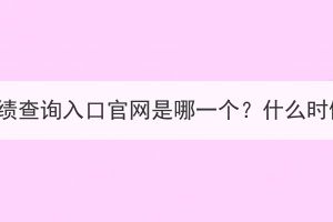 湖北成人高考成績(jī)查詢?nèi)肟诠倬W(wǎng)是哪一個(gè)？什么時(shí)候可以查成績(jī)？