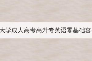 武漢科技大學(xué)成人高考高升專英語零基礎(chǔ)容易過嗎？