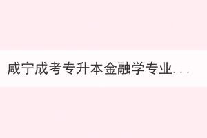 咸寧成考專升本金融學(xué)專業(yè)考哪些證書有用？